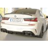 Rieger spoiler pod zadní nárazník na pravé straně pro BMW řada 3 G21 touring r.v. 03/19-06/22, plast ABS lakovaný do černé lesklé barvy