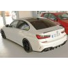 Rieger spoiler pod zadní nárazník na levé straně pro BMW řada 3 G21 touring r.v. 03/19-06/22, plast ABS lakovaný do černé lesklé barvy
