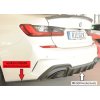 Rieger spoiler pod zadní nárazník na levé straně pro BMW řada 3 G21 touring r.v. 03/19-06/22, plast ABS bez povrchové úpravy
