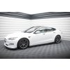 Maxton Design difuzory pod boční prahy pro Tesla Model S Plaid Mk1 Facelift, černý lesklý plast ABS