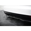 Maxton Design středový spoiler pod zadní nárazník s žebrováním v.2 pro Tesla Model S Plaid Mk1 Facelift, černý lesklý plast ABS