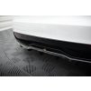 Maxton Design středový spoiler pod zadní nárazník s žebrováním v.1 pro Tesla Model S Plaid Mk1 Facelift, černý lesklý plast ABS