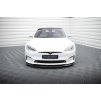 Maxton Design spoiler pod přední nárazník ver.3 pro Tesla Model S Plaid Mk1 Facelift, černý lesklý plast ABS