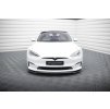 Maxton Design spoiler pod přední nárazník ver.2 pro Tesla Model S Plaid Mk1 Facelift, černý lesklý plast ABS