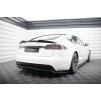 Maxton Design prodloužení spoileru 3d pro Tesla Model S Plaid Mk1 Facelift, černý lesklý plast ABS