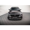 Maxton Design spoiler pod přední nárazník ver.2 pro Mercedes třída C W205 Facelift/AMG-Line/Coupe, W205 Facelift/AMG-Line/Sedan, černý lesklý plast ABS