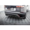 Maxton Design středový spoiler pod zadní nárazník s žebrováním pro Land rover Range Rover Velar Mk1 /R-Dynamic, černý lesklý plast ABS