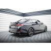 Maxton Design středový spoiler pod zadní nárazník s žebrováním v.1 pro BMW řada 5 G60 M-Pack, černý lesklý plast ABS