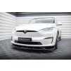 Maxton Design spoiler pod přední nárazník ver.2 pro Tesla Model X Mk1 Facelift, černý lesklý plast ABS