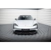 Maxton Design spoiler pod přední nárazník pro Porsche Taycan Mk1, černý lesklý plast ABS