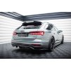 Maxton Design prodloužení spoileru 3d pro Audi A6 C8, C8 Allroad, černý lesklý plast ABS, vč. S-Line