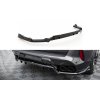 Maxton Design středový spoiler pod zadní nárazník s žebrováním pro BMW X5 M F95 Facelift, černý lesklý plast ABS