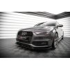 Maxton Design spoiler pod přední nárazník ver.3 pro Audi A4 B8 FL, černý lesklý plast ABS, Sedan/Avant S-Line