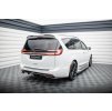 Maxton Design středový spoiler pod zadní nárazník s žebrováním pro Chrysler Pacifica Mk2 Facelift, černý lesklý plast ABS