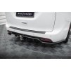 Maxton Design středový spoiler pod zadní nárazník s žebrováním pro Chrysler Pacifica Mk2 Facelift, černý lesklý plast ABS