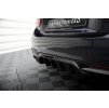 Maxton Design vložka zadního nárazníku pro BMW řada 4 F32, černý lesklý plast ABS, M-pack, s jednoduchou koncovkou vlevo