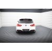 Maxton Design vložka zadního nárazníku pro BMW řada 1 F20 Facelift, černý lesklý plast ABS, M-pack, s jednoduchou koncovkou vlevo