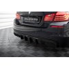 Maxton Design vložka zadního nárazníku ver.2 pro BMW řada 5 F10- F11, černý lesklý plast ABS, M-pack, s jednoduchou koncovkou vlevo