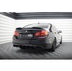Maxton Design vložka zadního nárazníku ver.2 pro BMW řada 5 F10- F11, černý lesklý plast ABS, M-Pack, s dvojitou koncovkou na obou stranách