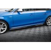 Maxton Design difuzory pod boční prahy ver.4 pro Audi A4 B8, B8 Competition Facelift, B8 FL, černý lesklý plast ABS, S-line Sedan/Avant