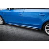 Maxton Design difuzory pod boční prahy ver.4 pro Audi A4 B8, B8 Competition Facelift, B8 FL, černý lesklý plast ABS, S-line Sedan/Avant