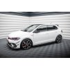 Maxton Design difuzory pod boční prahy pro Volkswagen Polo GTI Mk6 Facelift, černý lesklý plast ABS