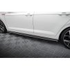 Maxton Design difuzory pod boční prahy pro Volkswagen Polo GTI Mk6 Facelift, černý lesklý plast ABS