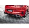 Maxton Design středový spoiler pod zadní nárazník s žebrováním pro Kia Proceed Mk1 GT, černý lesklý plast ABS