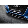 Maxton Design spoiler pod přední nárazník ver.4 pro Audi A4 B8, černý lesklý plast ABS, S-line Sedan/Avant