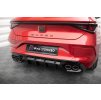 Maxton Design vložka zadního nárazníku pro Cupra Leon Mk1, černý lesklý plast ABS, Hatchback, pouze na verzi VZ 300HP