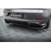 Maxton Design středový spoiler zadního nárazníku pro Porsche Cayenne Mk3 Facelift, černý lesklý plast ABS