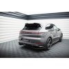Maxton Design středový spoiler zadního nárazníku pro Porsche Cayenne Mk3 Facelift, černý lesklý plast ABS