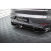 Maxton Design středový spoiler zadního nárazníku pro Porsche Cayenne Mk3 Facelift, černý lesklý plast ABS