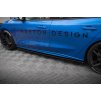 Maxton Design difuzory pod boční prahy ver.2 pro Ford Focus ST Mk4, Mk4 Facelift, černý lesklý plast ABS, Hatchback / Estate