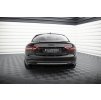Maxton Design vložka zadního nárazníku pro Audi A5 8T, černý lesklý plast ABS, Coupe S-line/Cabrio S-line, s jednoduchou koncovkou na obou stranách