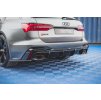Maxton Design vložka zadního nárazníku pro Audi RS7 C8, černý lesklý plast ABS