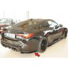 Rieger spoiler pod zadní nárazník na pravé straně pro BMW řada 4 G83 M4 kabriolet r.v. 06/21-, plast ABS lakovaný do černé lesklé barvy