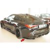 Rieger spoiler pod zadní nárazník na levé straně pro BMW řada 4 G83 M4 kabriolet r.v. 06/21-, plast ABS lakovaný do černé lesklé barvy