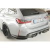 Rieger spoiler pod zadní nárazník na levé straně pro BMW Řada 3 G80 M3 CS G34MKS sedan r.v. 01/23-, plast ABS lakovaný do černé lesklé barvy