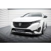 Maxton Design spoiler pod přední nárazník pro Peugeot 308 GT Mk3, černý lesklý plast ABS, SW/Hatchback