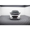 Maxton Design spoiler pod přední nárazník ver.6 s křidélky pro Ford Fiesta ST Mk7 Facelift, černý lesklý plast ABS