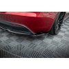 Maxton Design spoiler pod zadní nárazník s žebrováním v.2 pro Tesla Model 3 Mk1 Project Highland Facelift, černý lesklý plast ABS
