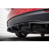 Maxton Design spoiler pod zadní nárazník s žebrováním v.1 pro Tesla Model 3 Mk1 Project Highland Facelift, černý lesklý plast ABS