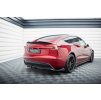 Maxton Design spoiler pod zadní nárazník s žebrováním v.1 pro Tesla Model 3 Mk1 Project Highland Facelift, černý lesklý plast ABS
