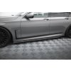 Maxton Design difuzory pod boční prahy pro BMW řada 7 G11 Facelift M-Pack, materiál pravý karbon