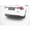 Maxton Design spoiler pod zadní nárazník s žebrováním v.2 pro Tesla Model X Mk1 Facelift, černý lesklý plast ABS