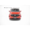 Maxton Design spoiler pod přední nárazník ver.2 pro Ford Transit Custom Mk2, černý lesklý plast ABS