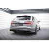 Maxton Design vložka zadního nárazníku ver.2 pro Audi A6 C7 FL Facelift, černý lesklý plast ABS, S-line Sedan/Avant, Sedan, Avant