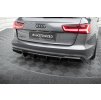 Maxton Design vložka zadního nárazníku ver.2 pro Audi A6 C7 FL Facelift, černý lesklý plast ABS, S-line Sedan/Avant, Sedan, Avant