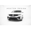 Maxton Design spoiler pod přední nárazník pro Volkswagen T-roc R Mk1, černý lesklý plast ABS